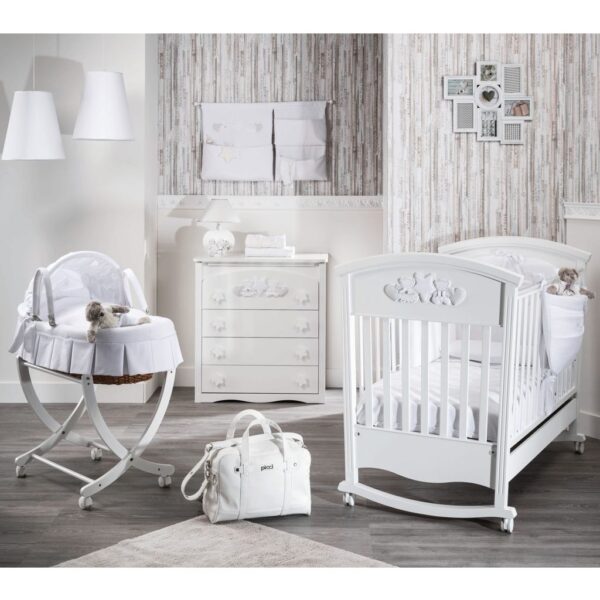 Picci Lettino Nanny con decoro Grigio