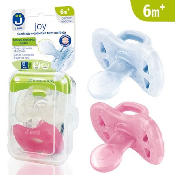 Jbimbi Pack 2Ciucci Tutti Morbidi Joy 6m+ Trasparente/Rosa