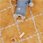 Picci Tappeto in cotone senape e grigio - immagine 2