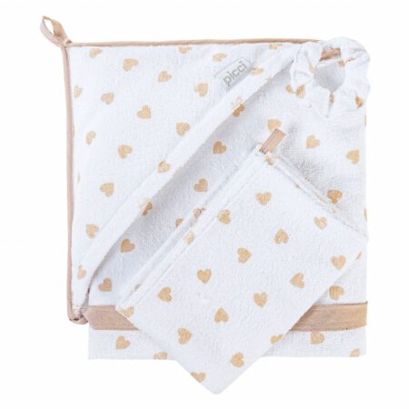 Picci Telo bagno Mamma bebè Lila Tortora