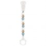 Nattou Catenella Ciuccio in Silicone Azzurro e Bianco