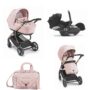 Solo per Te Trio Tecno Posh Rosa con Ovetto Reclinabile Solo per Te Trio Tecno Posh Rosa con Ovetto Reclinabile