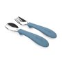 Nuvita Set Posate Bimbi In Acciaio Blue Nuvita Set Posate Bimbi In Acciaio Blue