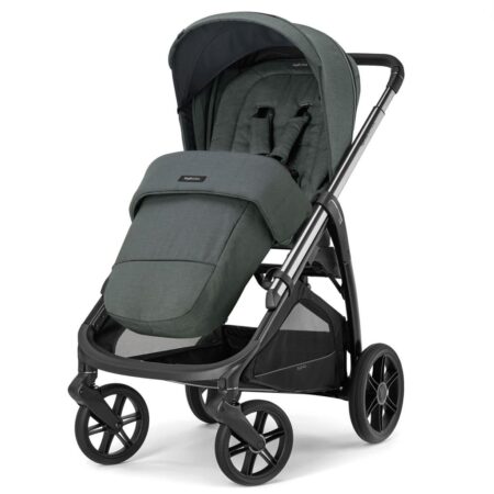 Passeggino Aptica colore Emerald Green con telaio Litio Black