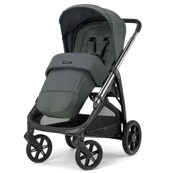 Passeggino Aptica colore Emerald Green con telaio Litio Black