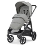 Passeggino Aptica colore Satin Grey con telaio Litio Black