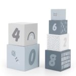LABEL LABEL Cubi in Legno Numerati Blu