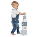 LABEL LABEL Cubi in Legno Numerati Blu