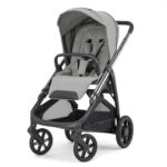 Passeggino Aptica colore Satin Grey con telaio Litio Black