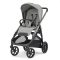 Passeggino Aptica colore Satin Grey con telaio Litio Black