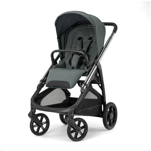 Passeggino Aptica colore Emerald Green con telaio Litio Black