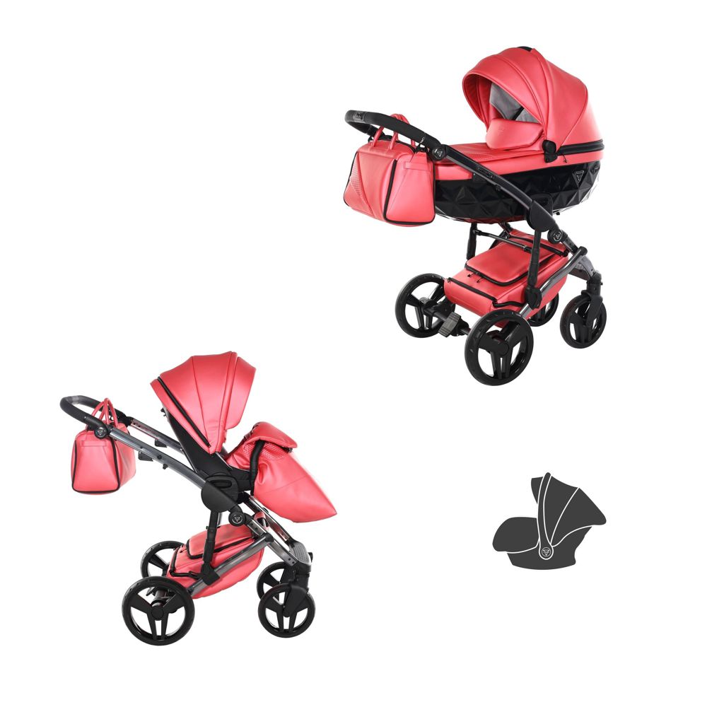 trio junama fluo rosa Junama Trio Diamond Fluo Pelle Corallo