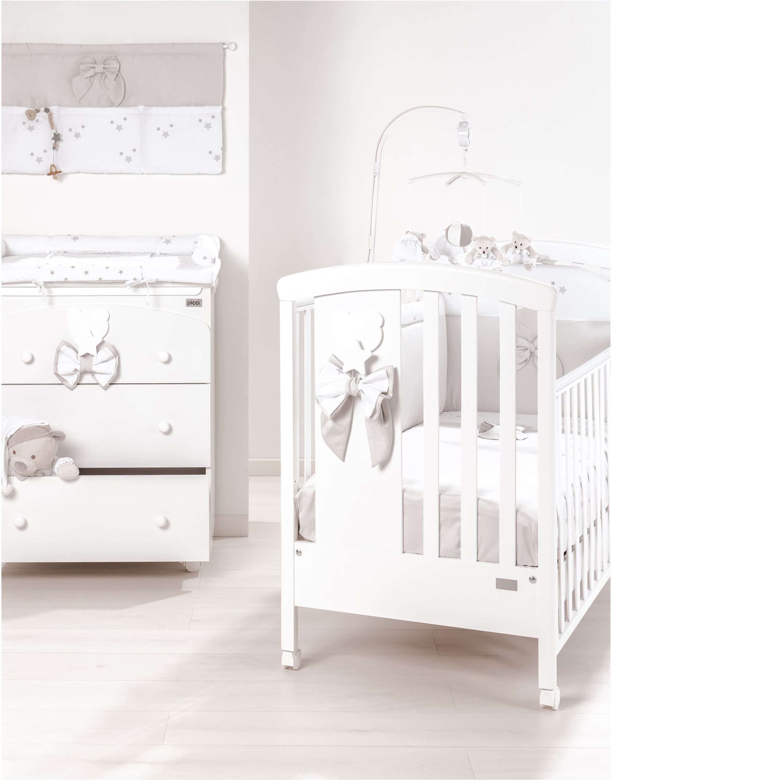 cameretta Dream con applicativo Orso-Stella TORTORA Picci Cameretta Dream Bianco Tortora