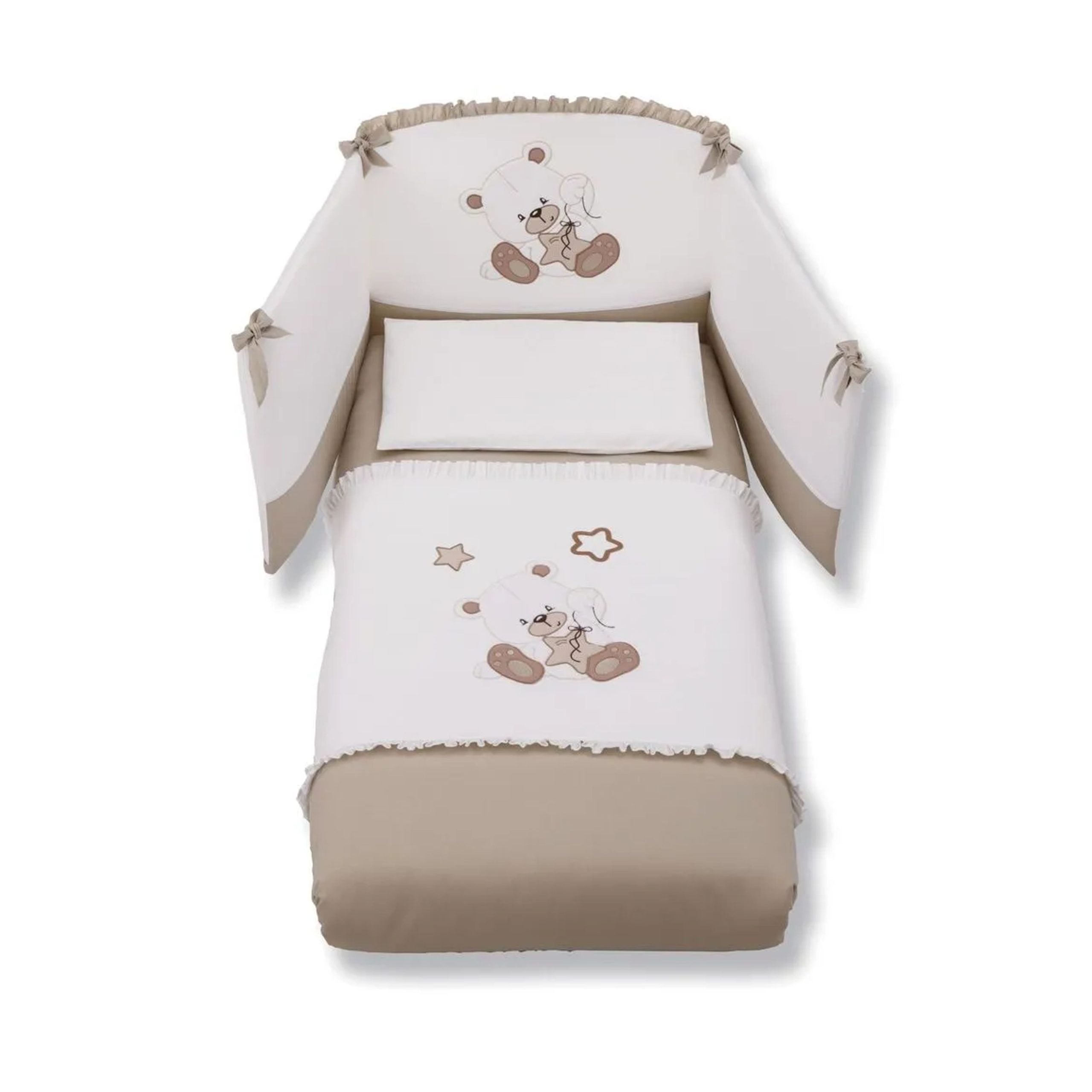 tessile dido bianco tortora Azzurra Design Piumone Dido Avana