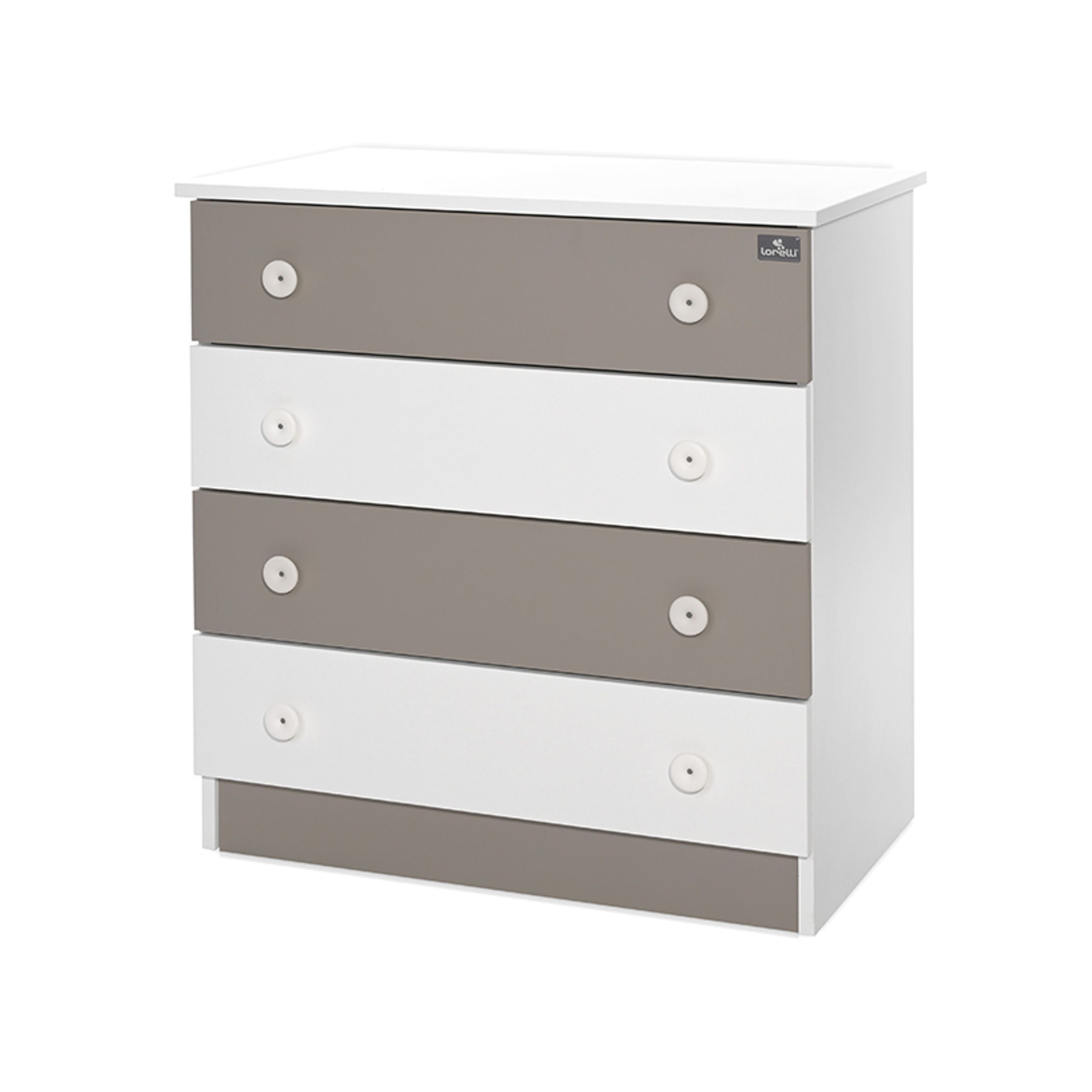 DRESSER WHITE STRING NEW Lorelli Cassettiera NEW Bianco Tortora
