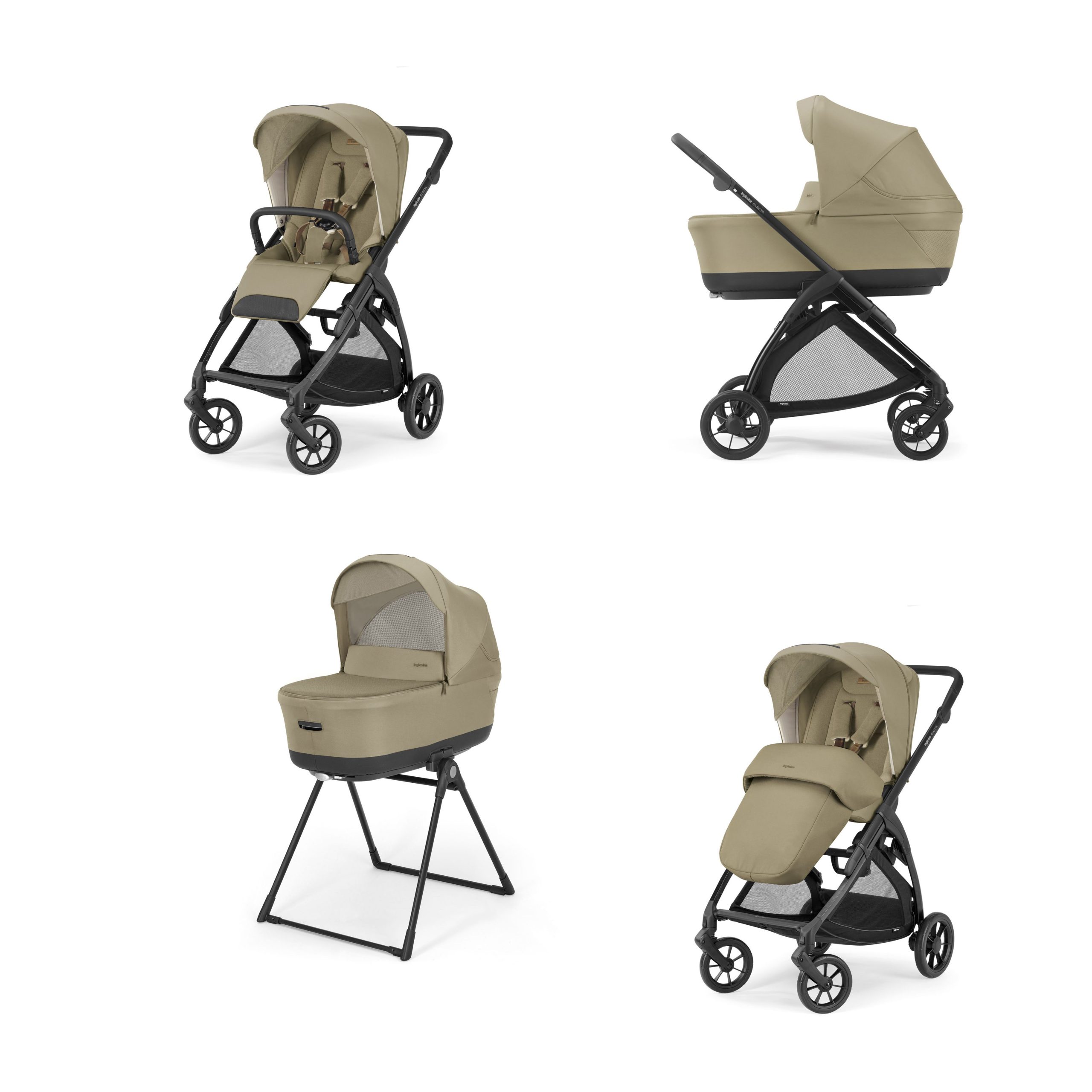 KIT SYSTEM QUATTRO ELECTA DUO - DUMBO CARAMEL + T. TOTAL BLACK Inglesina Duo Electa Dumbo Caramel