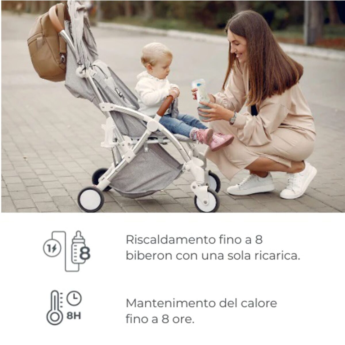 Nuvita Scaldabiberon Portatile Universale Warm'n'Go