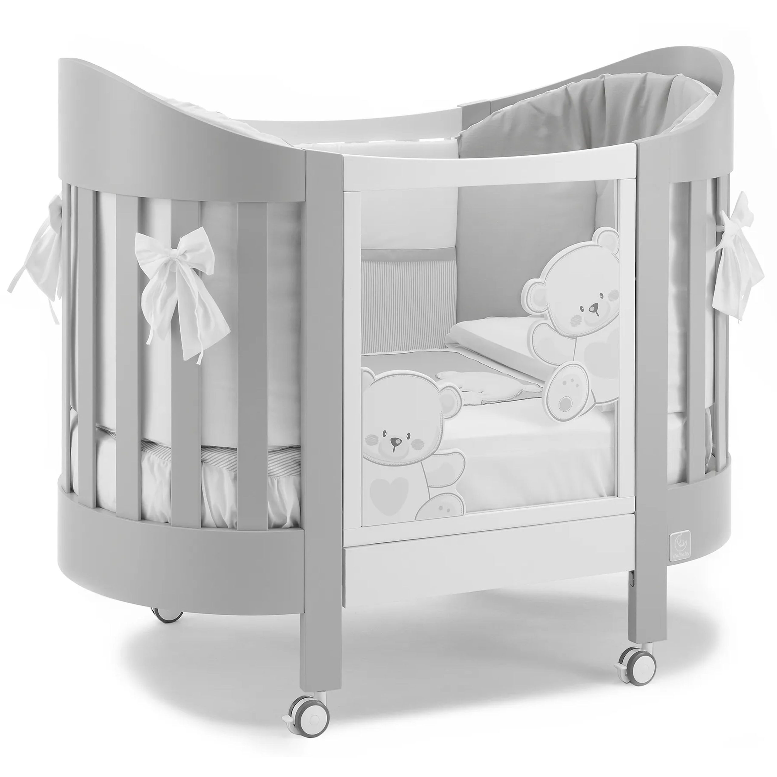 Lettino ovale Jolie grey Italbaby Lettino Ovale Jolie Grey