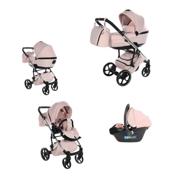 Antes Trio Baby Monogram Rosa Telaio Silver