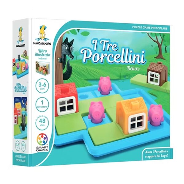 Smart Games I Tre Piccoli Porcellini con libro della fiaba incluso