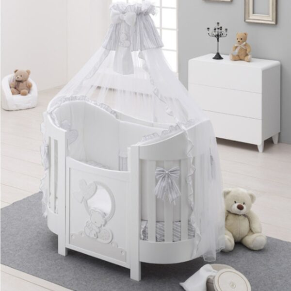Italbaby Lettino Ovale Love Bianco