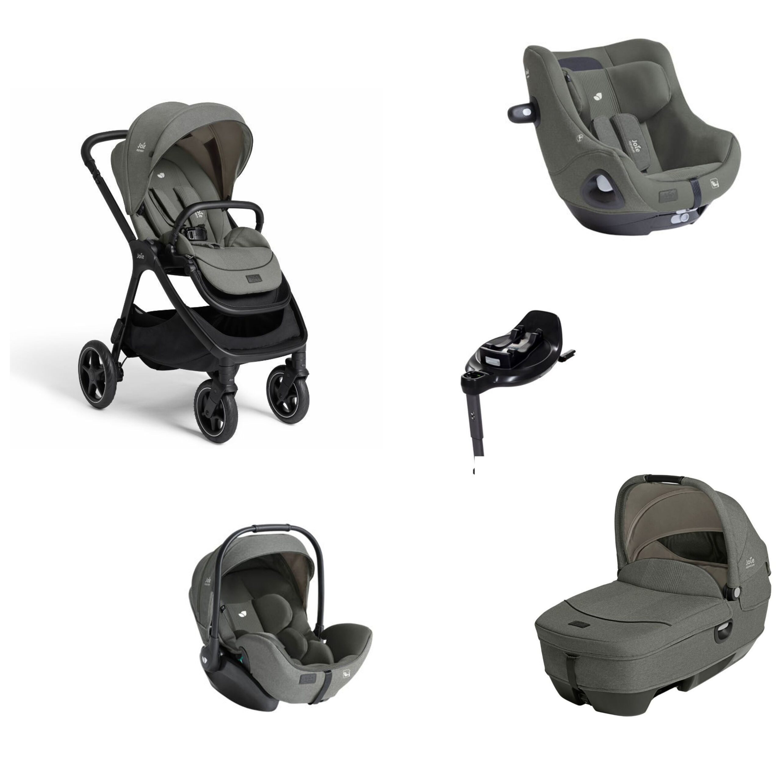 trio completo joie evergreen Joie Signature Trio Finiti™ Con Calmi R129 I-Level Pro e I-Harbour Evergreen