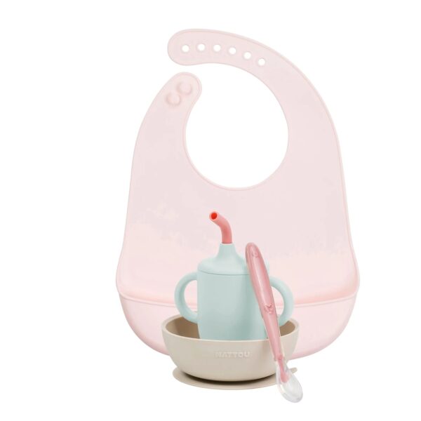 Nattou Set Posate Lapidou Rosa