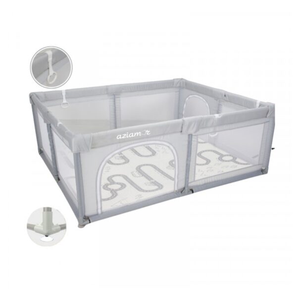 Aziamor Baby Recinto Box Neonato Grigio