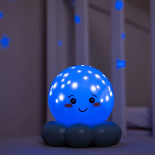 Veilleuse pieuvre Cloud b Bleu doux