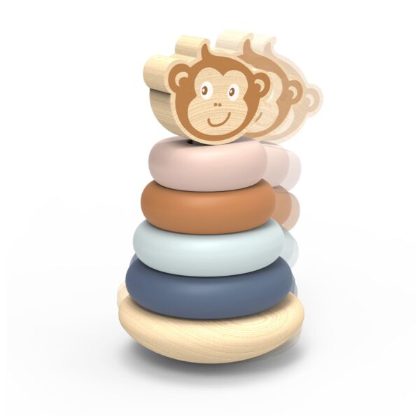 Speedy Monkey Cerchi Impilabili con Scimmietta