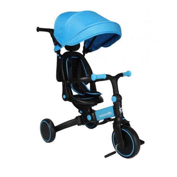 Aziamor Triciclo Evolution 4 in 1 Azzurro