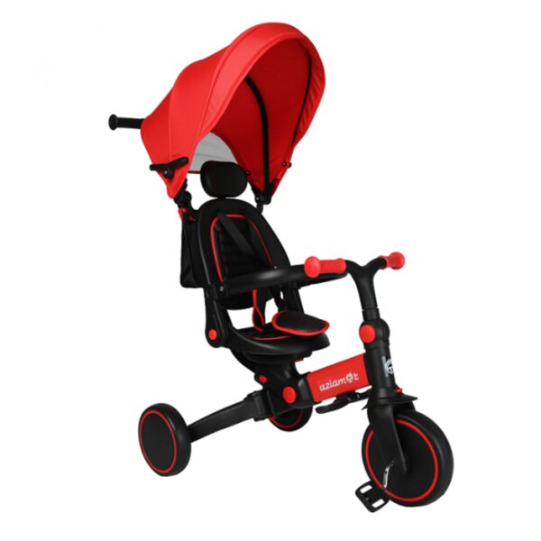 Aziamor Triciclo Evolution 4 in 1 Rosso