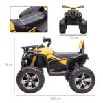 Aziamor Quad 12V Radiocomandato Giallo