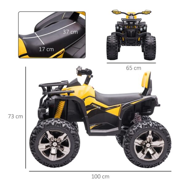 Aziamor Quad 12V Radiocomandato Giallo