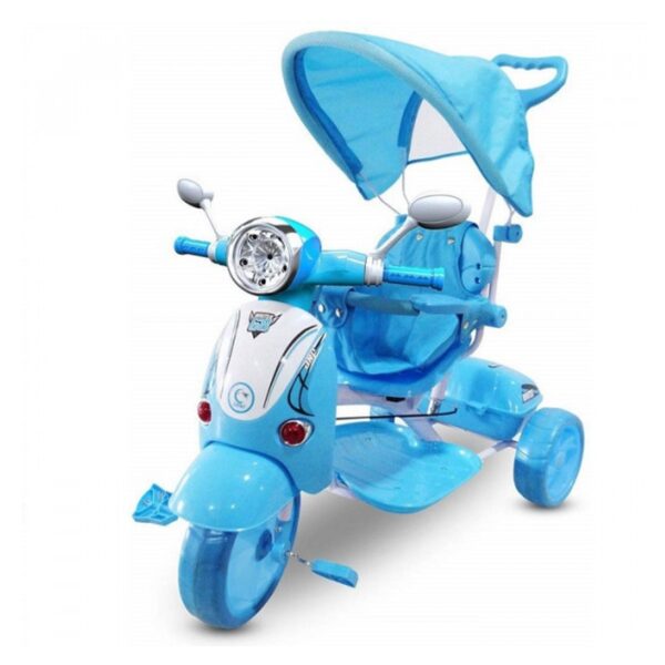 Aziamor Triciclo Vespa 2 in 1 Azzurro