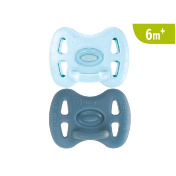 Jbimbi Pack 2Ciucci Tutti Morbidi Joy 6m+ Azzurro Trasparente/Avio