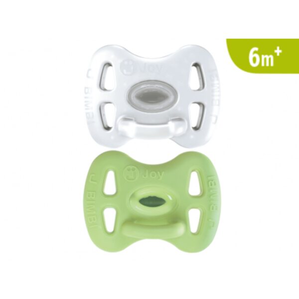 Jbimbi Pack 2Ciucci Tutti Morbidi Joy 6m+ Trasparente/Pistacchio