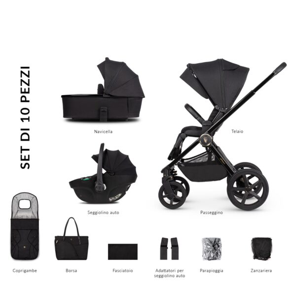 Venicci Trio Upline 2 All Black
