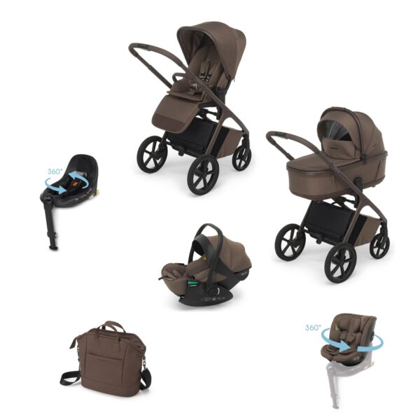 Foppapedretti Promozione Trio Commander Recline Cinnamon Brown