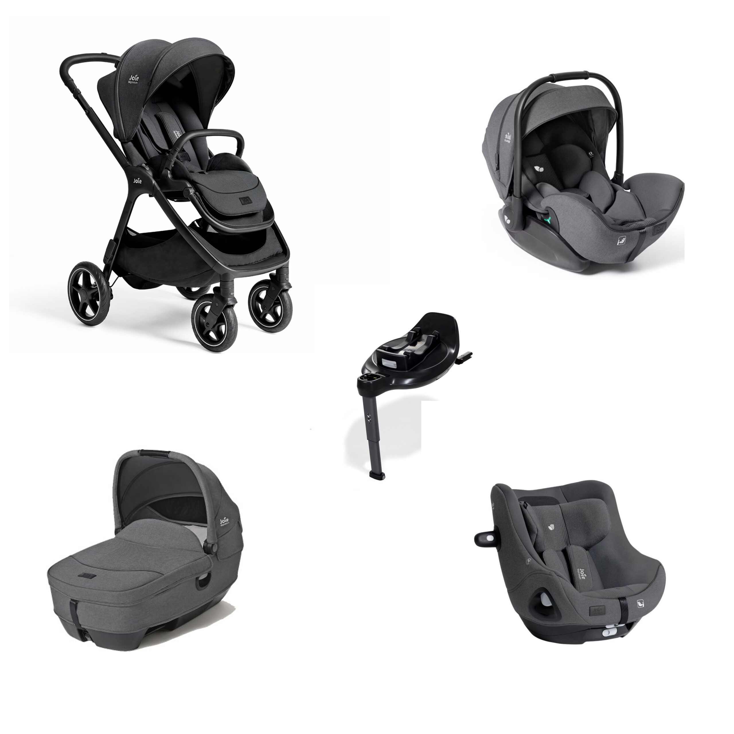 Joie Signature Trio Finiti™ Con Calmi R129 I-Level Pro e I-Harbour Ebony Joie Signature Trio Finiti™ Con Calmi R129 I-Level Pro e I-Harbour Ebony