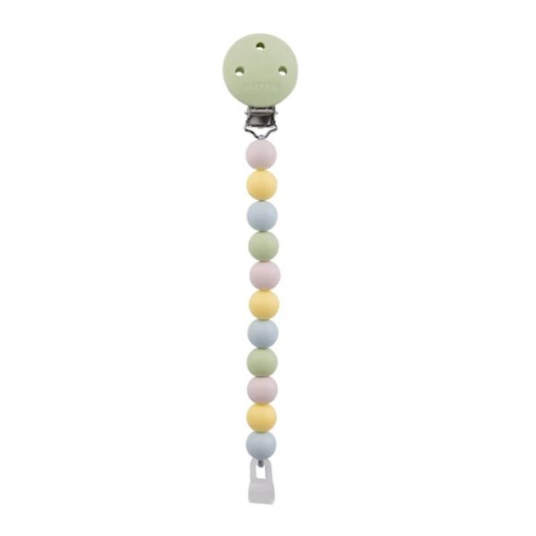Nattou Catenella Ciuccio in Silicone Multicolore Verde