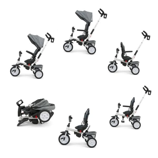 Baby Love Triciclo & Passeggino 6 in 1 Stanley 360° Navy