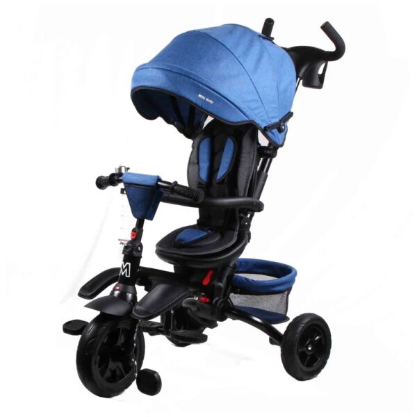 Baby Love Triciclo & Passeggino 6 in 1 Stanley 360° Navy
