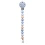 Nattou Catenella Ciuccio in Silicone Multicolore Azzurro Nattou Catenella Ciuccio in Silicone Multicolore Azzurro