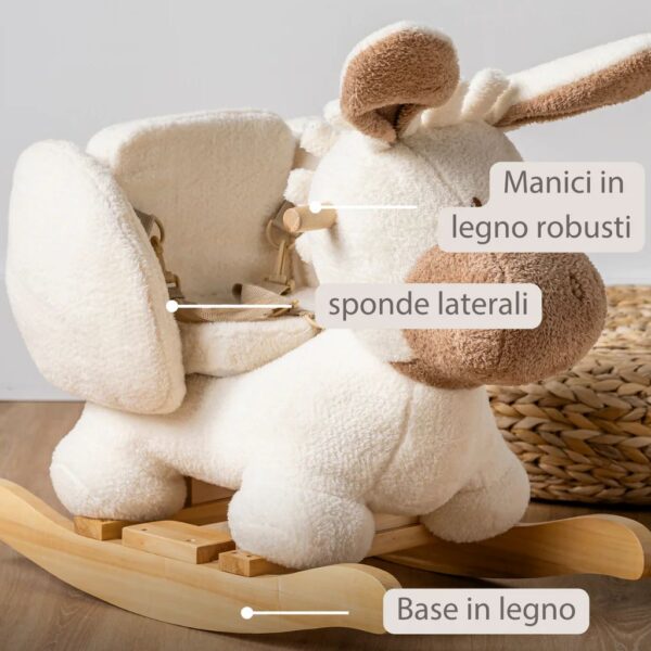 Nattou Dondolo Teddy L'Asinello Ecrù