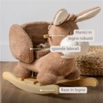 Nattou Dondolo Teddy L'Asinello Beige