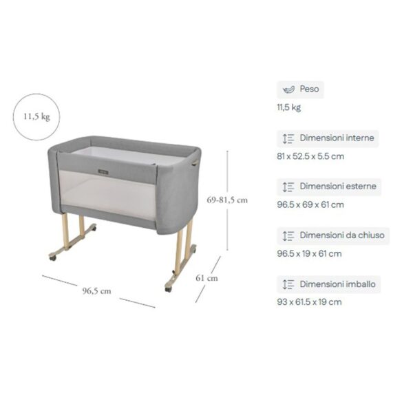 Inglesina Welcome Bed – Culla Co-Sleeping Premium per Neonati