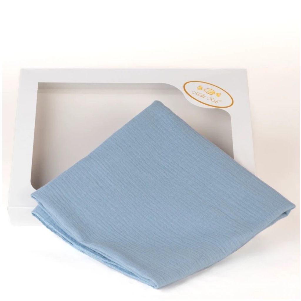 mussola AZZURRO POLVERE Mella Kids Mussola Azzurro Polvere