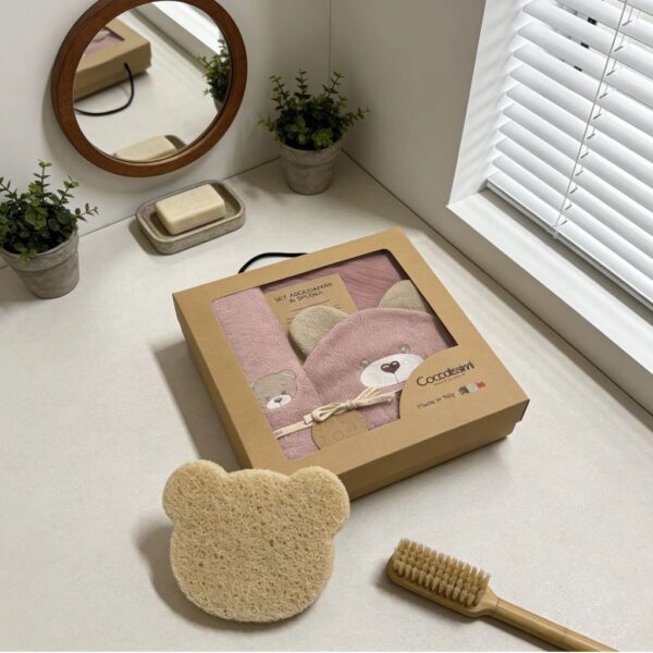Coccolissimi Mini Coccole Box Teddy Old Rose